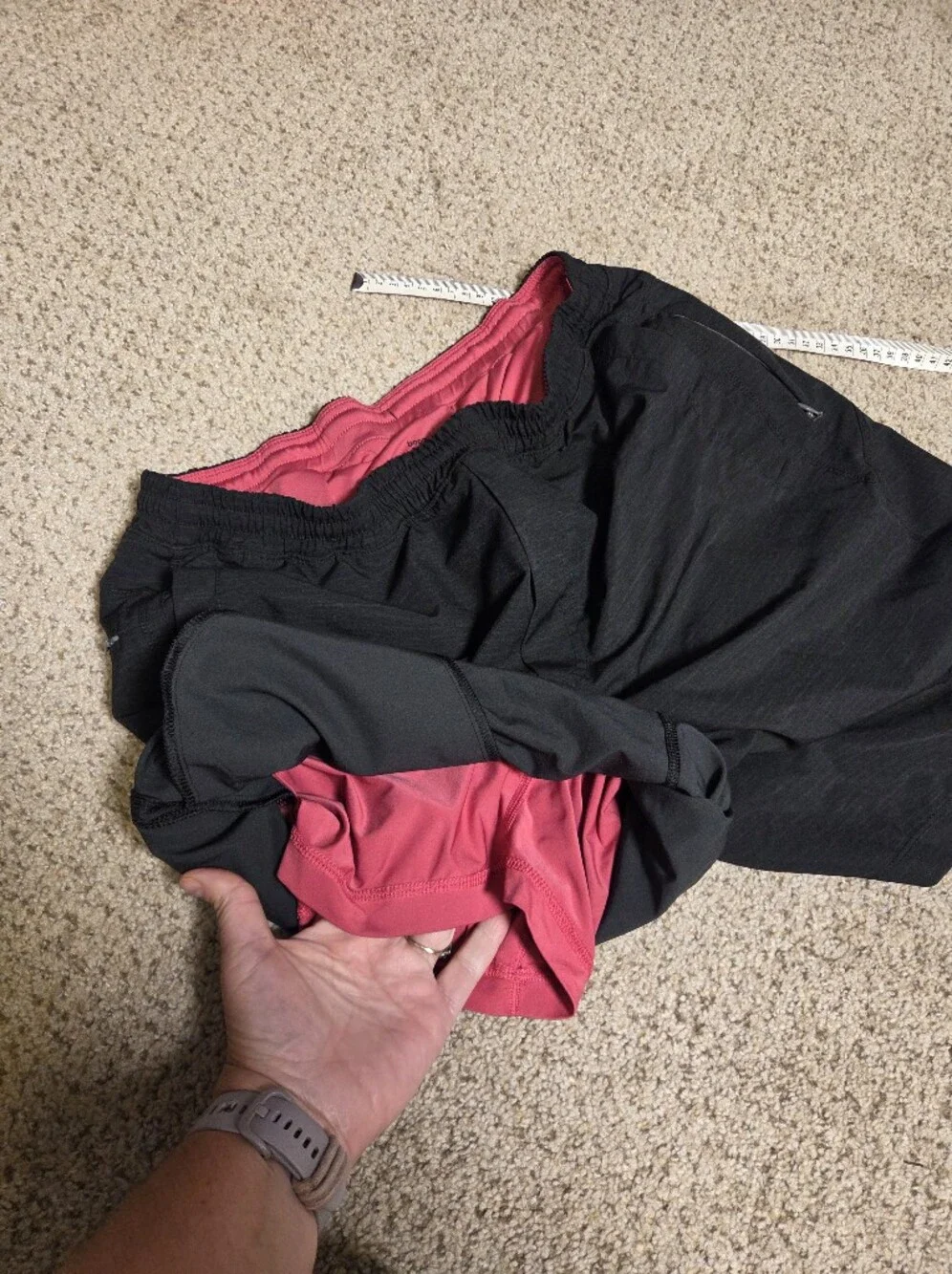BirdDogs Boom For Your Boomstick Men's XL LONG lined Atheltic Shorts Black Pink